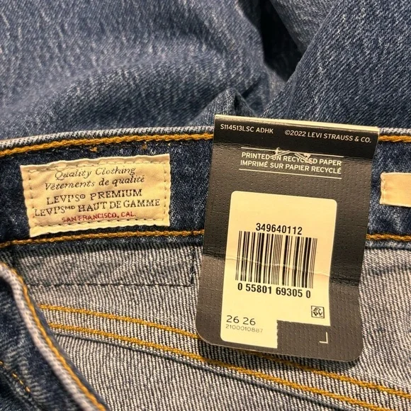 LEVI’S Sz 26 x 26 Jeans Wedgie Straight Vintage I spired Style High Waisted NEW - Picture 11 of 13